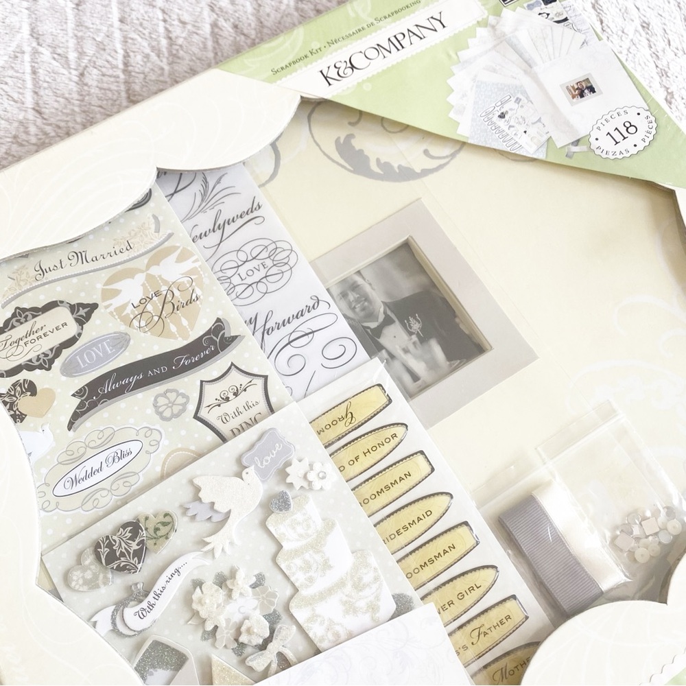 k&company • classic wedding scrapbook kit | 118 piece